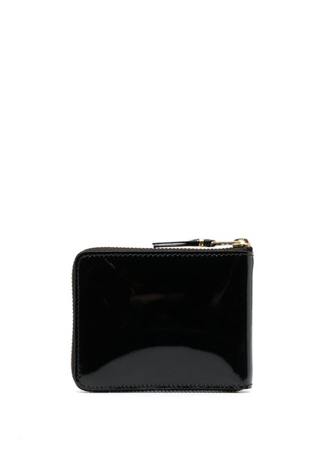 portafoglio lucido classic line unisex nero in pelle COMME DES GARÇONS WALLET | SA7100GP2